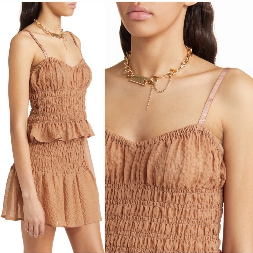 Open Edit Shirred Shear Camisole